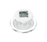 J’AI Effacé Ma Première Réponse Sage Décision Sarcastique PopSockets PopGrip pour MagSafe