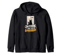 J’AI Fermé Il Veut Sortir Évidemment Humour Chat Sweat à Capuche