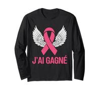 J’ai gagné victoire contre le cancer du sein femme Manche Longue