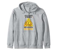 J’AI Le Corps d’Un Dieu mais c’est Bouddha Humour drôle Sweat à Capuche