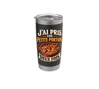 J’Ai Pris Une Petite Portion Deux Fois Humour Cassoulet Gobelet isotherme en acier inoxydable double paroi
