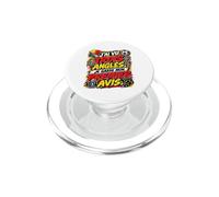 J’AI Vu Trois Angles Je Garde Mon Premier Avis Football PopSockets PopGrip pour MagSafe