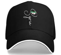 J’Aime la Syrie, Syrie Révolution Drapeau Coeur Casquette de Baseball Cool Femmes Hommes Hip Hop Chapeaux Haute Qualité Imprimer Camping Casquettes de Baseball Cadeau