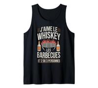 J’Aime Le Whiskey, Les barbecues et Quelques Amis Cadeau Débardeur