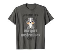 J’aime Les Berger Australiens Ok? Doux Berger Australien T-Shirt
