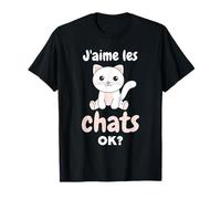 J’aime Les Chats Ok? Chat Mignon T-Shirt