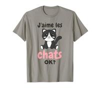 J’aime Les Chats Ok? Chat Mignon T-Shirt