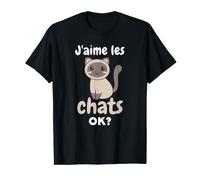 J’aime Les Chats Ok? Chat Mignon T-Shirt