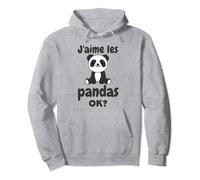 J’aime Les Pandas Ok? Panda Mignon Sweat à Capuche