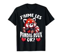J’aime Les Pandas Roux Ok? Panda Roux Mignon T-Shirt
