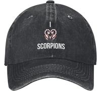 J’Aime Les Scorpions Fans Casquette de Baseball Femmes Hommes Résistant au Soleil Hip Hop Papa Chapeaux Printemps y2k Rétro Chasse Camping Snapback Cap Cool