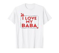 J’Aime Mon Baba - Design Cœur Fête des Pères T-Shirt