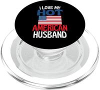 J Aime Mon Mari américain Chaud Funny America Relation PopSockets PopGrip pour MagSafe