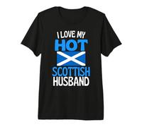 J Aime Mon Mari écossais Chaud drôle de Relation écossaise T-Shirt Haut de Gamme