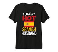 J Aime Mon Mari Espagnol Chaud drôle de Relation avec l Espagne T-Shirt Haut de Gamme