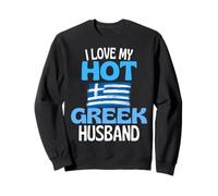 J Aime Mon Mari Grec Chaud Relation drôle avec la Grèce Sweatshirt