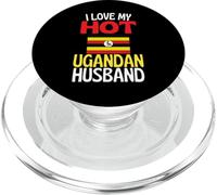 J Aime Mon Mari ougandais Chaud drôle de Relation avec l Ouganda PopSockets PopGrip pour MagSafe