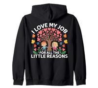 J’Aime Mon Travail pour Toutes Les Petites Raisons Sweat à Capuche