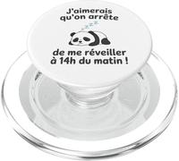 J’aimerais Qu’on arrête de me réveiller à 14h du Matin PopSockets PopGrip pour MagSafe
