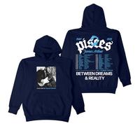 J Arthur The Poissons World Tour 2025 Sweat à capuche à manches longues Streetwear Femmes Hommes, bleu marine, S
