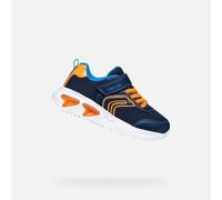Geox J Assister Boy C Baskets Bleu Marine/Orange Taille 28 EU