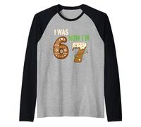 J’avais 6 Ans Maintenant J’en AI 7 T-Shirt Mème Noël Gen Z Manche Raglan