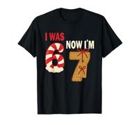 J’avais 6 Ans Maintenant J’en AI 7 T-Shirt Mème Noël Gen Z T-Shirt