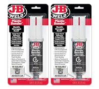 J-B Weld 50139 Seringue de remplissage plastique pour panneau adhésif et remplissage d'évitement Noir 25 ml (2)