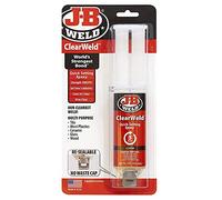 J-B Weld ClearWeld 50112 Lot de 3 seringues époxy à prise rapide Transparent 25 ml