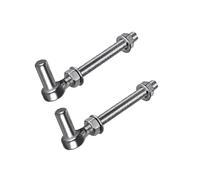 J Bolts Charnières de portail en acier antirouille Installation simple pour bois, béton ou charnières de poteau en métal