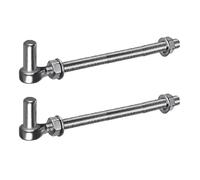 J Bolts Charnières de porte en acier J Boulons de portail Charnières de porte antirouille Installation simple paire pour bois béton ou métal boulon post