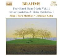J. Brahms - Four Hand Piano Music 11 [New CD]