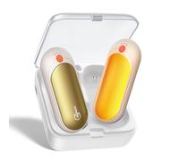 J-BRAUV Chaufferette Main Rechargeable Usb 2 P, 2000mAh Chaufferette Main Reutilisable Avec Boîte Recharge 10000mAh, 3 Niveaux Chaleur, Jusqu’à 24H, Chauffe Main Electrique Gaming Bureau Hommes Femmes