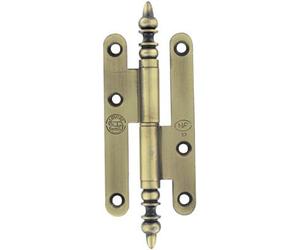 J.bros SSA30035 Paumelle ou charniere degondable Rustique Numero 3-Vieux Laiton-Dim. mm.110 x 55-Sens.D