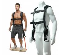 J Bryant Harnais de squat réglable pour bandes de résistance, sangle d'épaule rembourrée, boucles à dégagement rapide et crochets en E pour entraînement des fessiers, des jambes et du corps entier