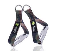 J Bryant Poignées de Fitness en métal pour Fixation de Machine à câble, poignées Robustes en Alliage d'aluminium, poignées d'entraînement durables pour Bandes de résistance, système de Traction Latte