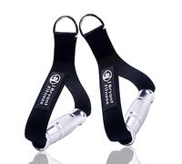 J Bryant Poignées de Fitness en métal pour Fixation de Machine à câble, poignées Robustes en Alliage d'aluminium, poignées d'entraînement durables pour Bandes de résistance, système de Traction Latte