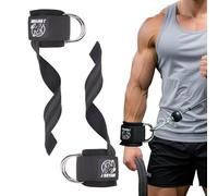 J Bryant Weight Lifting Strap Manchettes de poignet avec anneau en D, sangles réglables pour câble et exercices de poulie, rembourrage en néoprène pour homme et femme