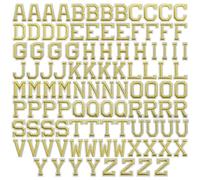 J.CARP 26Pcs Geometry Alphabet A to Z Patches, Iron on Sew on Letters for Clothing, Hats, Shoes, Backpacks, Handbags, Jeans, Jackets etc.