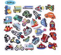 J.CARP 30 Stück Auto bestickt Aufbügler Patch für Kleidung Aufbügler Patches Aufnäher Patches für Kleidung Jacken Rucksäcke Mützen Jeans