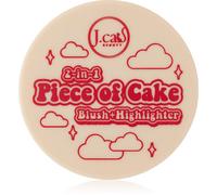 J.Cat Beauty 2 In 1 Piece Of Cake blush et enlumineur teinte Perfect Pear 12.1 g