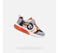 Geox Junior Boy J CIBERDRON Boy H Baskets pour garçon Gris/Orange 24_EU