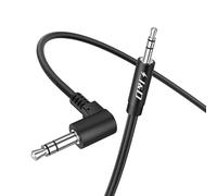 J&D Câble Audio Auxiliaire 3,5 mm vers 2,5 mm, Connecteur Coudé À 90° pour Casque, Adaptateur Stéréo Mâle 2,5 mm vers Femelle 3,5 mm, Compatible avec les Écouteurs Bose et JBL, 2 Mètre