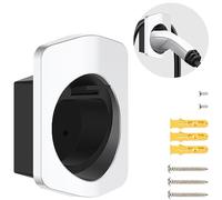 J&D Support Mural pour Chargeur EV Type 2, Fixation Connecteur Mural pour Véhicules Électriques, Compatible avec la Plupart des Normes Européennes, Argent
