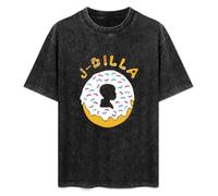 J Dilla Mens T-Shirt Casual Cotton Unisex Black Tees Tops L