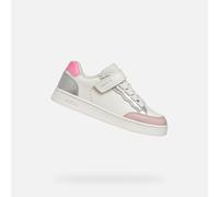 Geox J Eclyper Girl B Basket, Rose Blanche, 24 EU