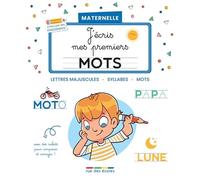 J?Écris Mes Premiers Mots Maternelle - Lettres Majuscules, Syllabes, Mots