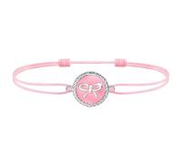 J.Endéar Bracelet de Cheville Noeud pour Fille Femme, Bracelet de Cheville Argent 925 Émail Imperméable À L’Eau, Bracelet de Cheville Corde Rose Réglable, Bijoux de Plage Original