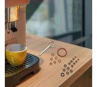 J Ensemble de bagues toriques en silicone pour outil de réparation de tête ovale Café S Key - Compatible avec 22 pièces C E pour ENA F Machine Z X Modèles de machines à cappuccino Joints de qualité