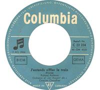 J’Entends Siffler Le Train / J'Irai Twister Le Blues (Twistin' To The Blues)(7" Vinyl Single)(1962)(Columbia C 22234)